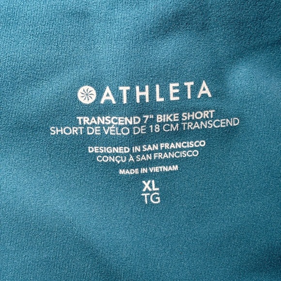 Athleta - Women's Teal Bike Shorts in Size XL - Picture 4 of 4